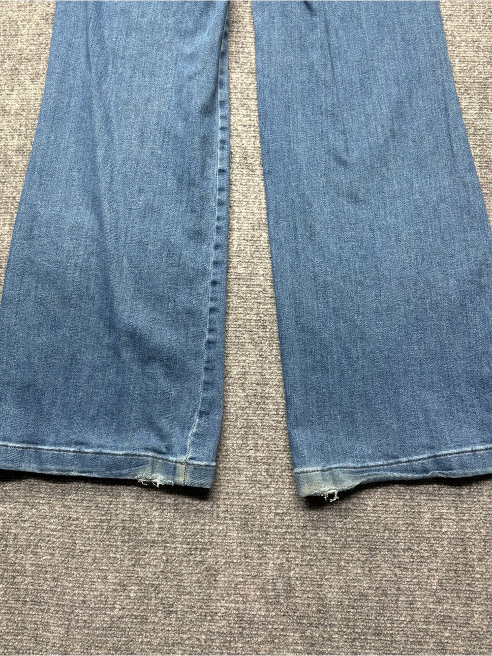 Pilcro Anthropologie Jeans Womens 26 Blue Wide Leg Cinch Buckle Back Denim - Picture 15 of 16